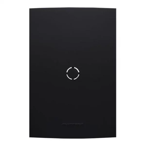 Placa 4x2 Cega saída de fio c/suporte Preto - Alumbra