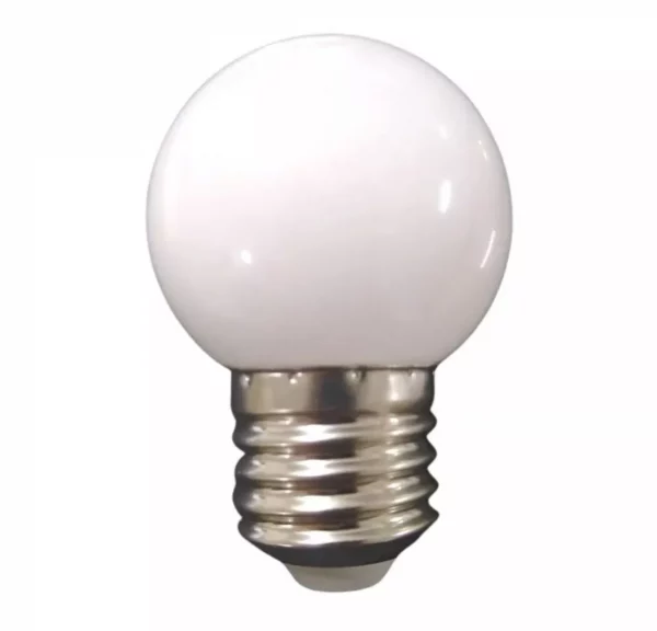 Lâmpada Led Bolinha G45 3V - Branco Quente