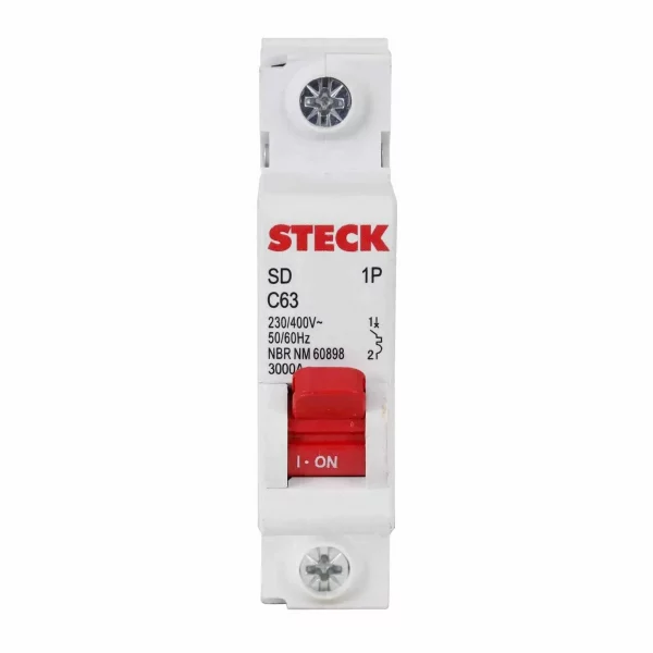 Disjuntor Monopolar C63 - Steck