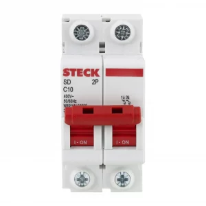 Disjuntor Bipolar C10 SD - Steck