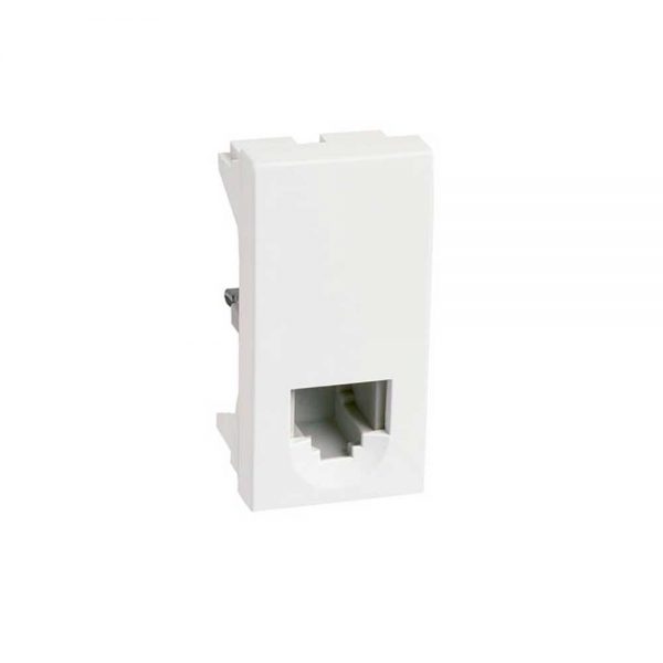 Módulo tomada 2 pinos p/telefone RJ11 2 fios