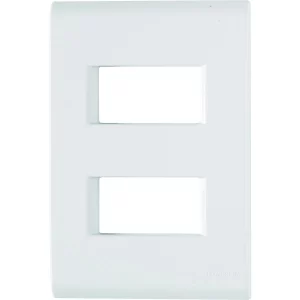 Placa 2 Postos Afastados 4x2 Tramontina Liz - Branca
